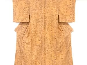 リサイクル　短冊に花更紗模様小紋着物